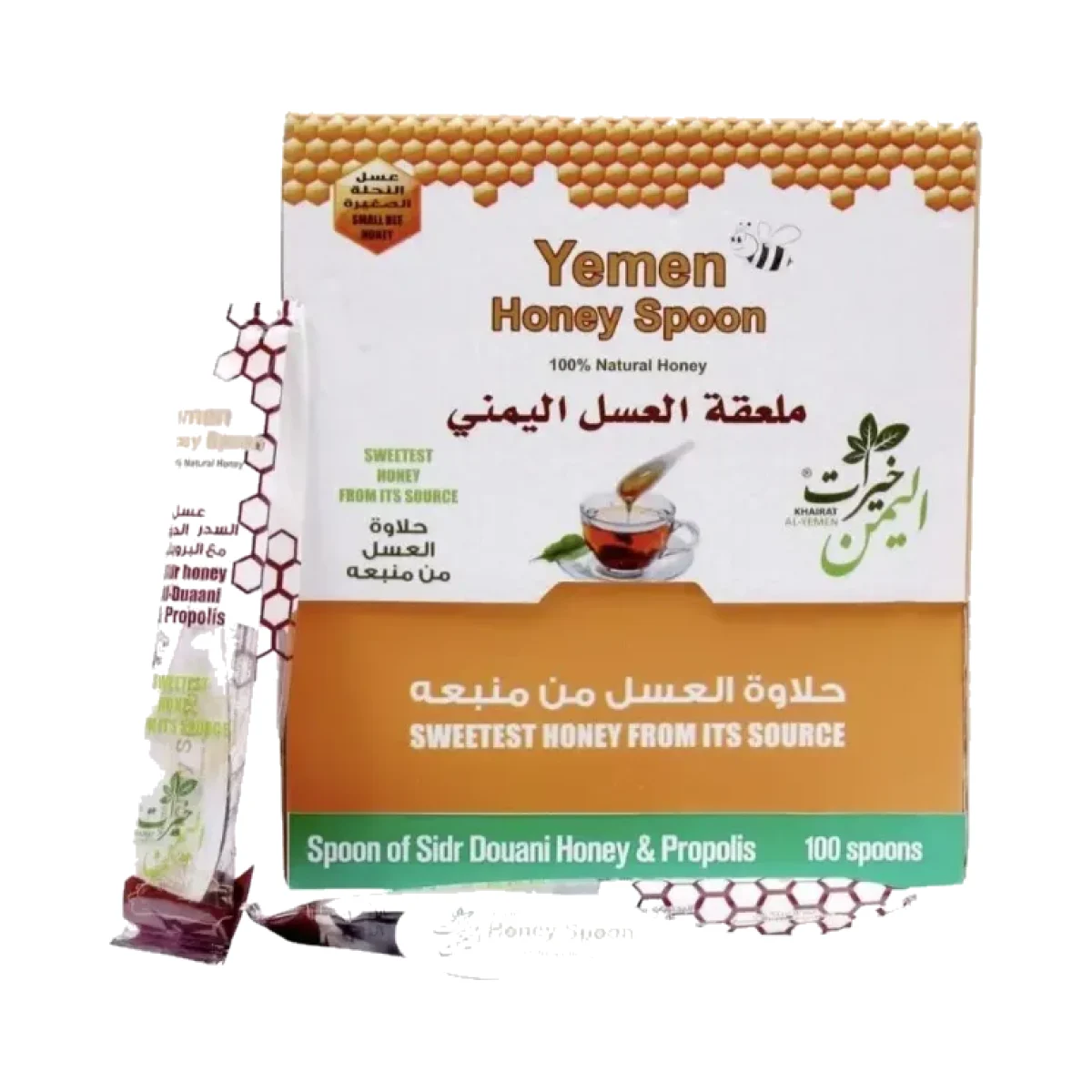 ملعقة عسل السدر مع البروبلس